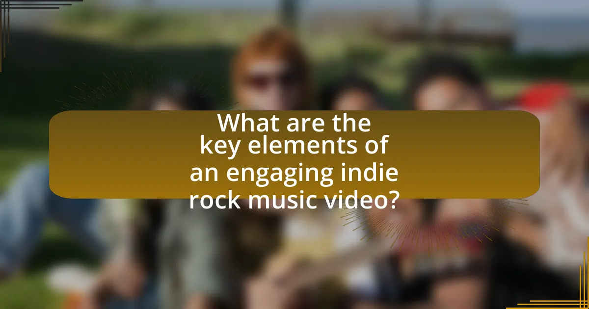 What are the key elements of an engaging indie rock music video?